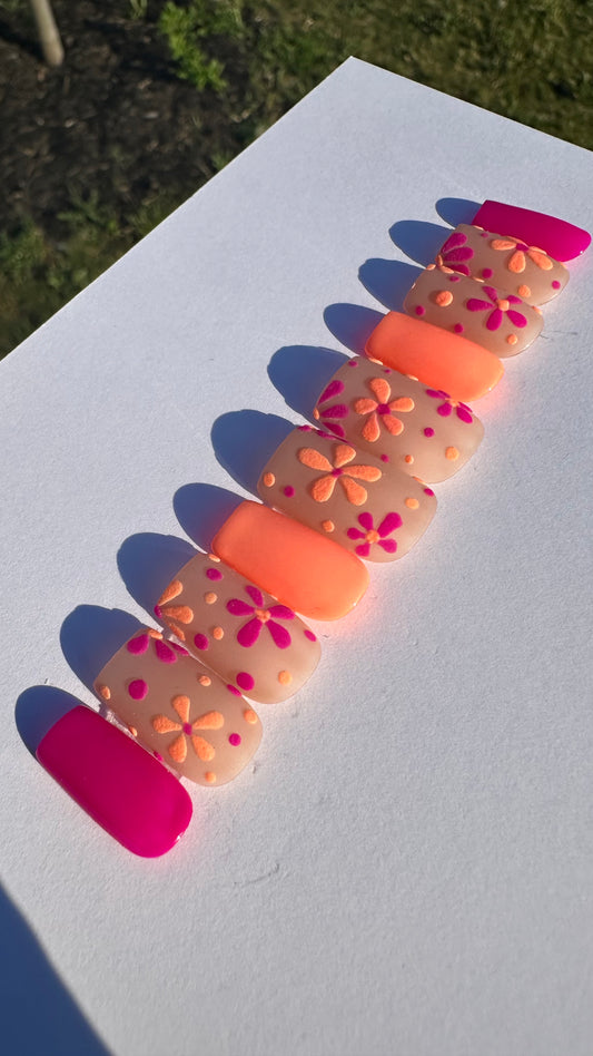 Peachy Pedals Luxury Handmade Press-On Nails